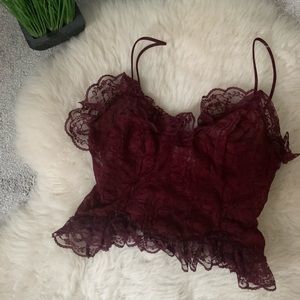 Lace crop top
